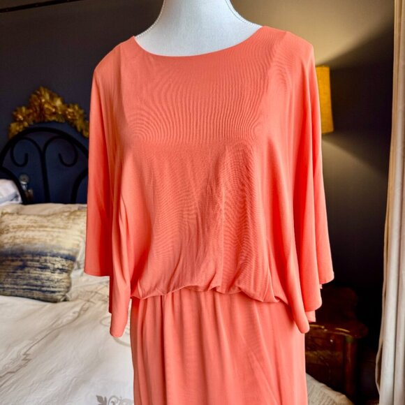 Trina Turk Coral Flowy Mini Dress - Picture 3 of 12